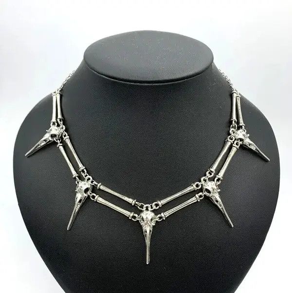 Jewelry Bird Skull, Chocker Necklace Size ONE SIZE - 1 Thumbnail