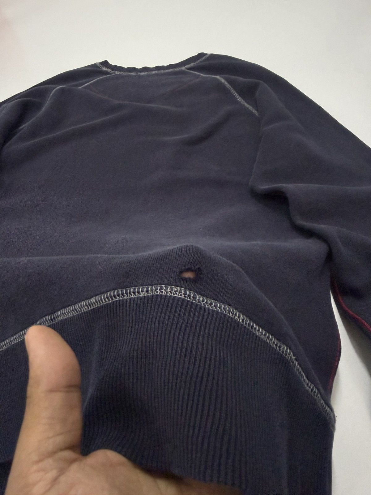 Japanese Brand 🔥 Paul Smith Red Ear Roundneck V-Stitch Sweatshirt - LL Size US M / EU 48-50 / 2 - 10 Thumbnail