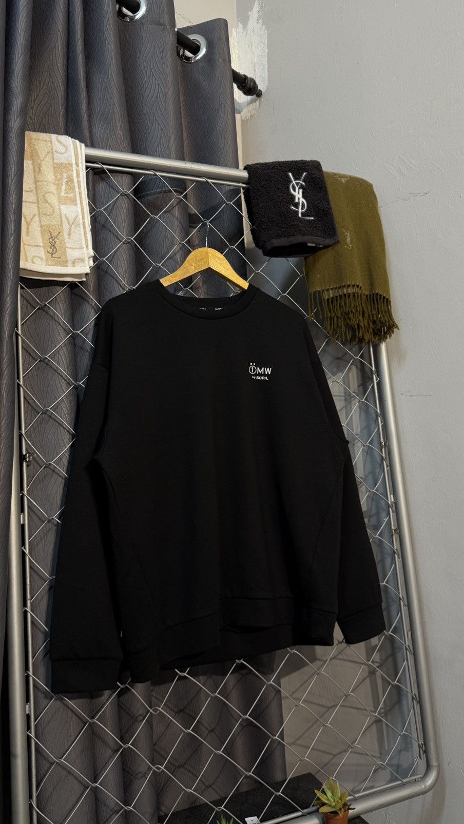 Sophnet. 1MW By SOPHNET X GU SWEATSHIRT EMBROIDERY LARGE BLACK Size US L / EU 52-54 / 3 - 1 Thumbnail