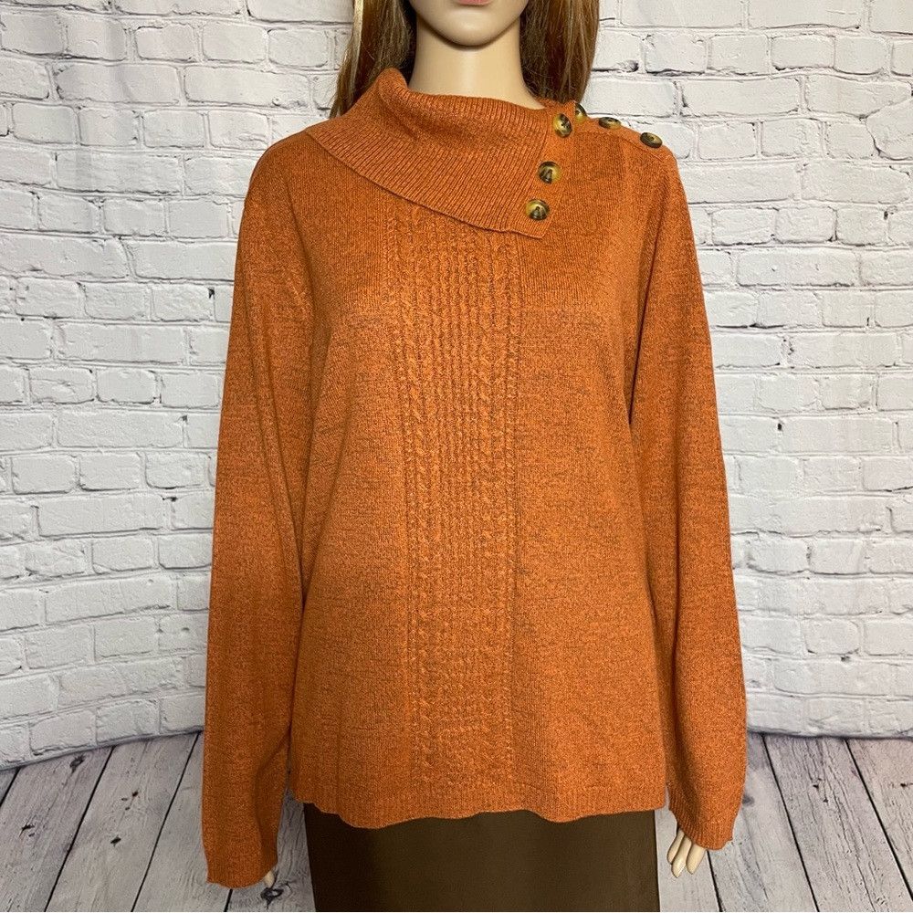 Other New Napa Valley Copper Brown Cowl Shoulder Brown Sweater Si Size L / US 10 / IT 46 - 2 Thumbnail