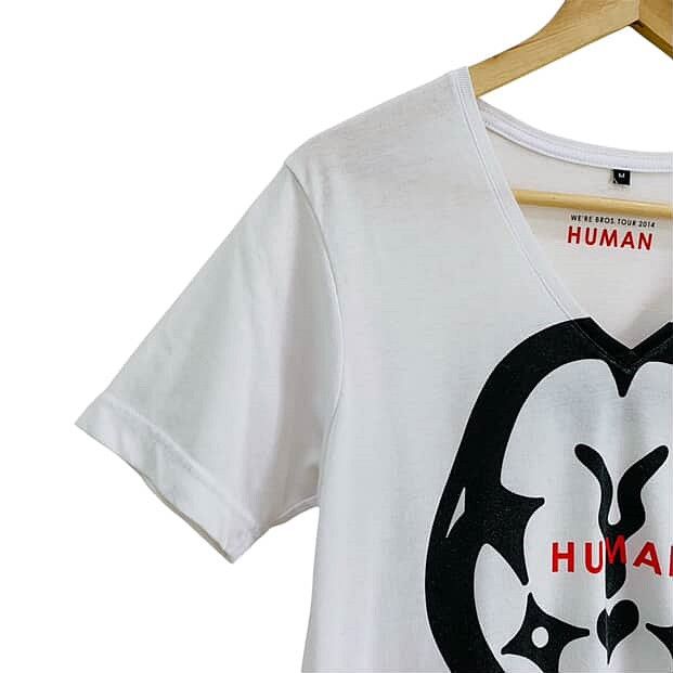 Band Tees FUKUYAMA MASAHARU HUMAN TOUR 2014 V-Neck Tee Shirt Size US M / EU 48-50 / 2 - 2 Thumbnail