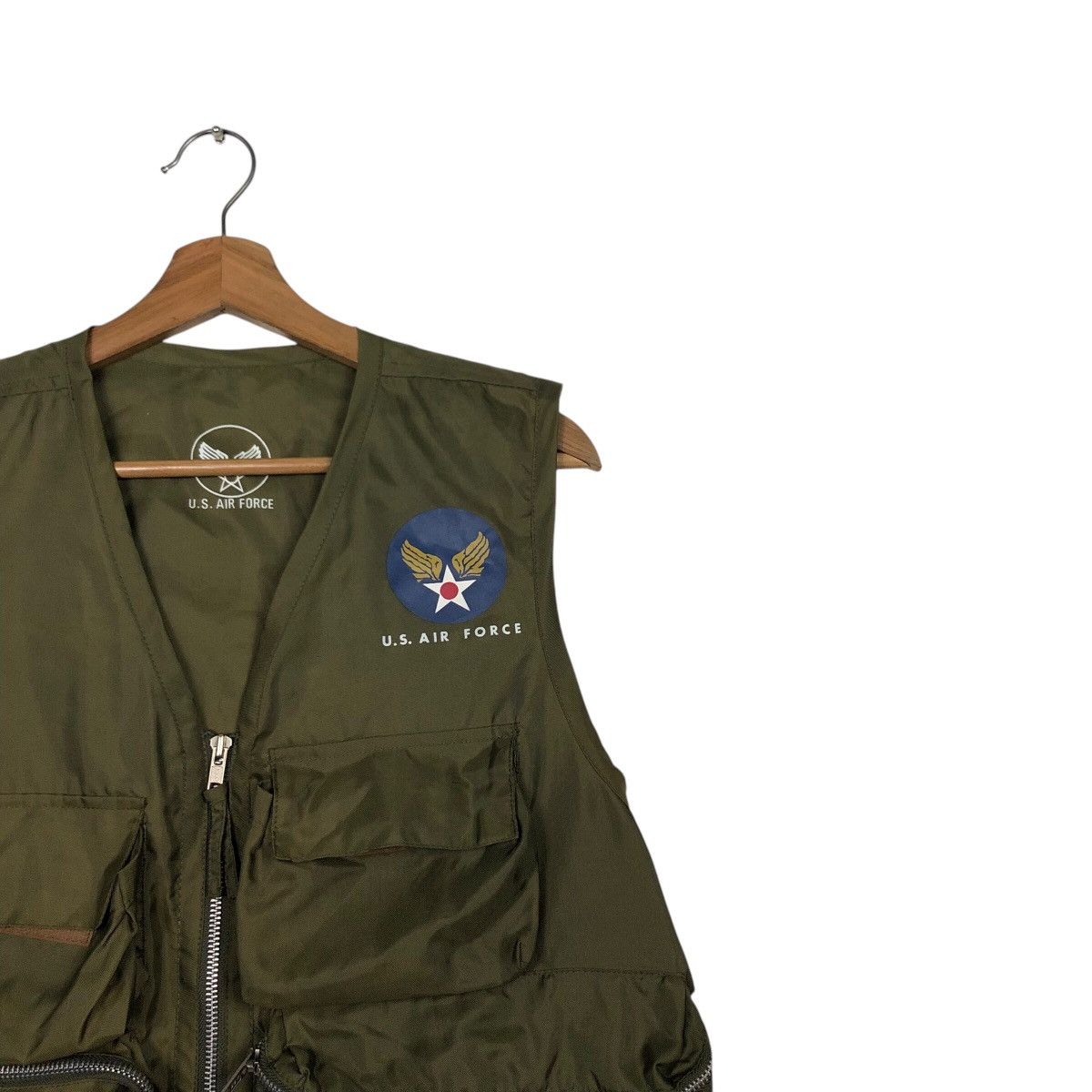 Japanese Brand 📌Vintage Utility Tactical Vest Us Air Force Military Size US M / EU 48-50 / 2 - 7 Thumbnail