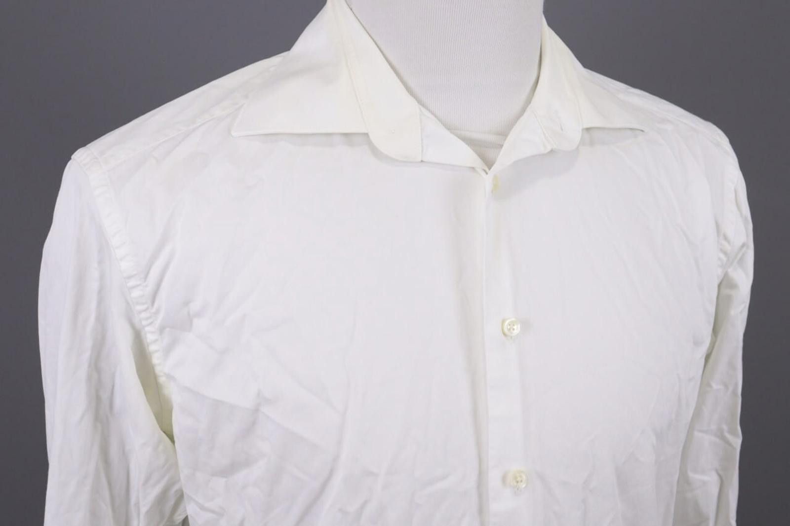 Suitsupply Suit Supply Egyptian Cotton White Shirt Size 41 / L Size US M / EU 48-50 / 2 - 7 Thumbnail