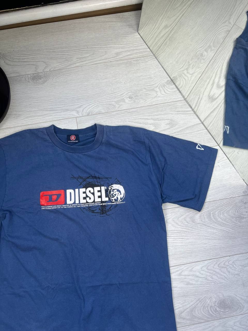 Diesel × Vintage 💎 Diesel Vintage Y2K Spell out T-shirt Style Tee Black Size US XL / EU 56 / 4 - 2 Thumbnail