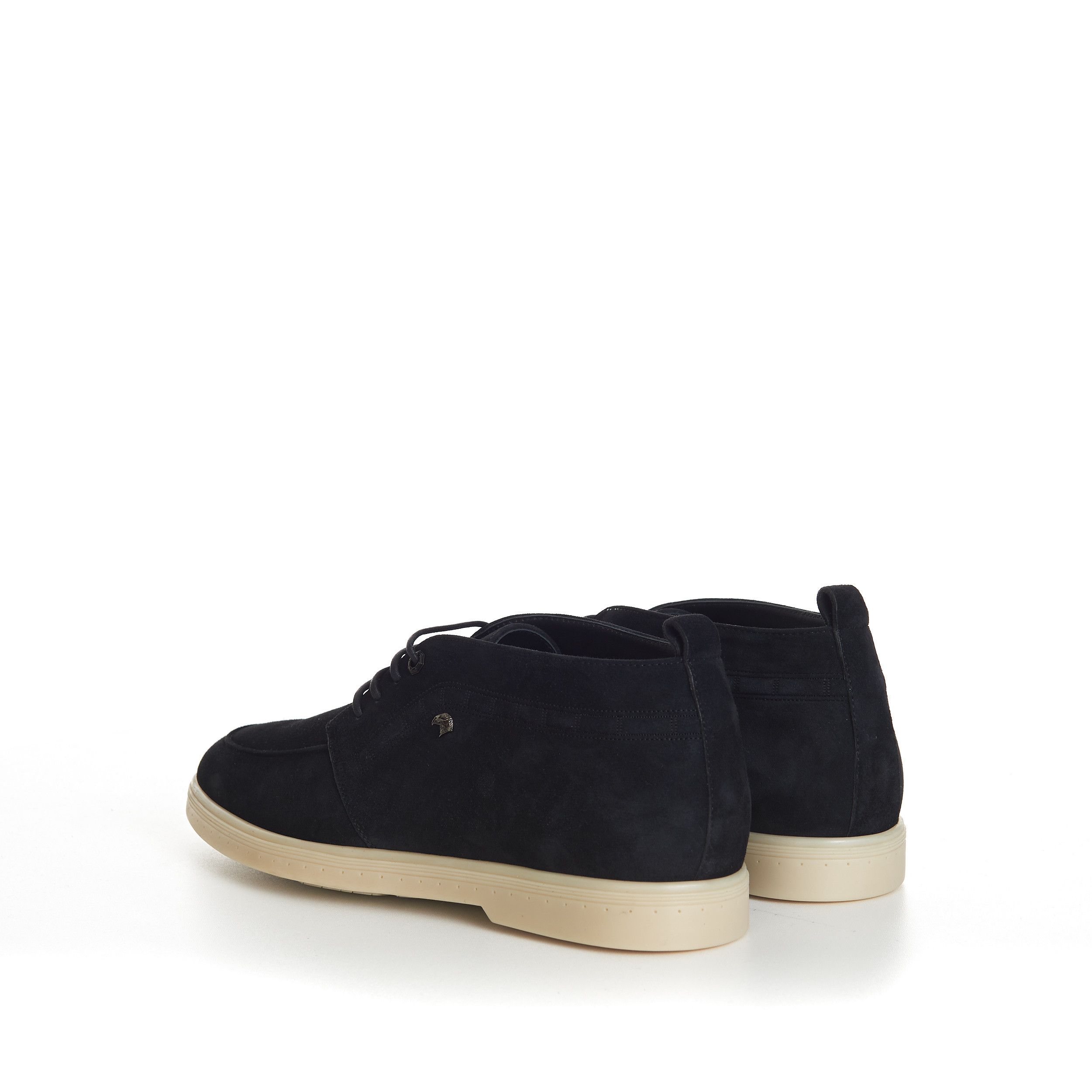 Stefano Ricci Black Suede Lace Up Chukka Boots With Rubber Soles Size US 8.5 / EU 41-42 - 5 Thumbnail