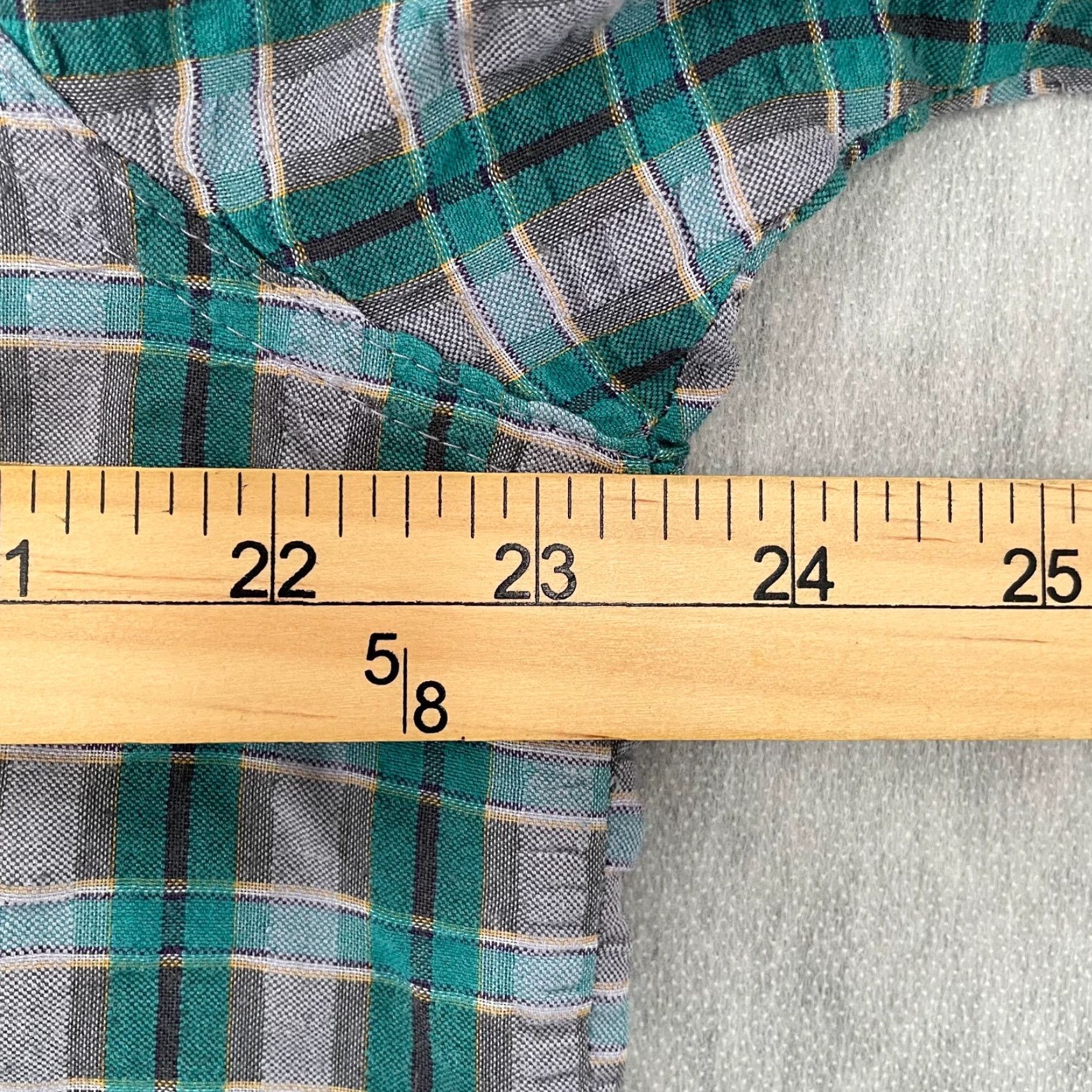 Patagonia Patagonia Men's Large Green Gray Shirt Button-Up Short Sleeve Plaid Logo Casual Travel Size US L / EU 52-54 / 3 - 6 Thumbnail