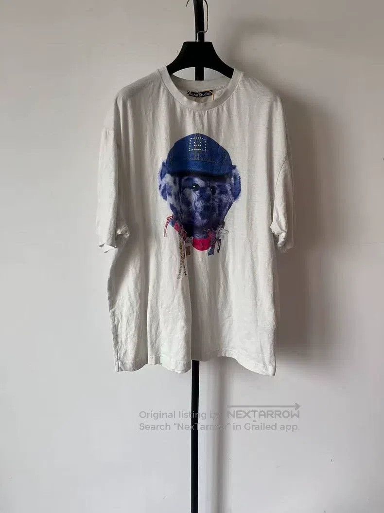 Acne Studios Acne Studios Face Expression Bear Print Crewneck Short Sle Size US XL / EU 56 / 4 - 1 Thumbnail