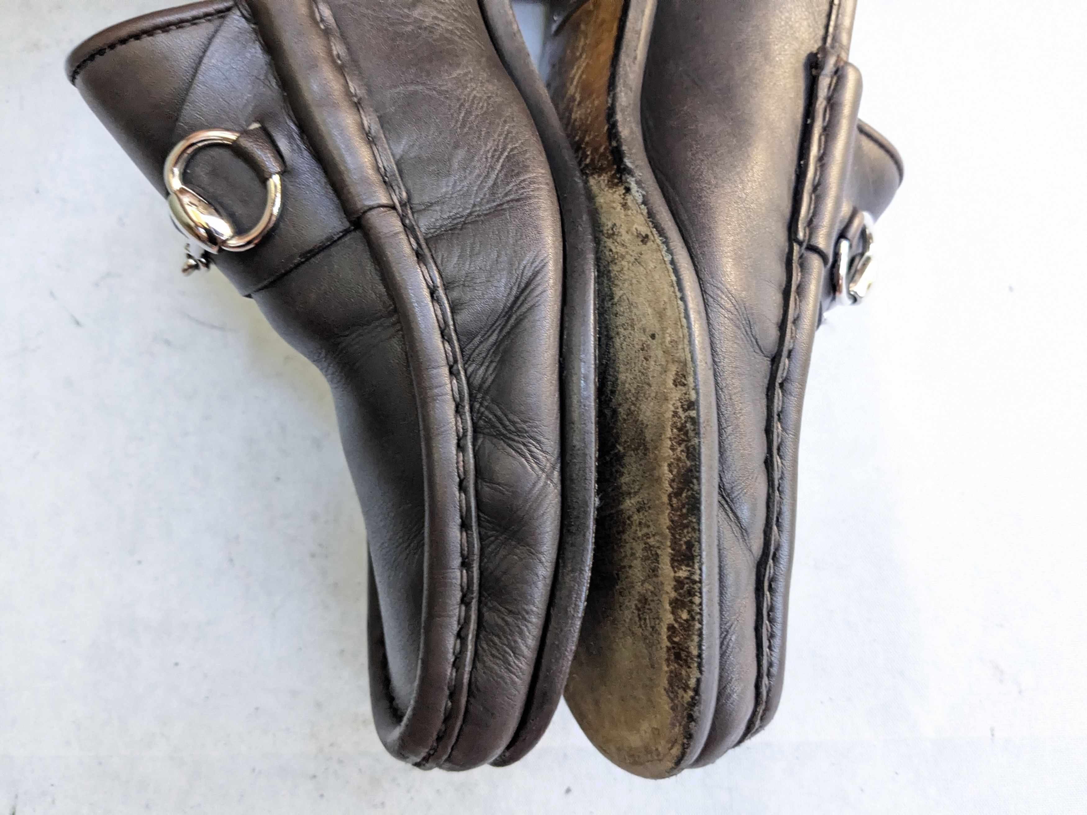 Gucci Gucci Horsebit Loafers Brown 8.5 D Leather Slip Ons Size US 8.5 / EU 41-42 - 9 Thumbnail