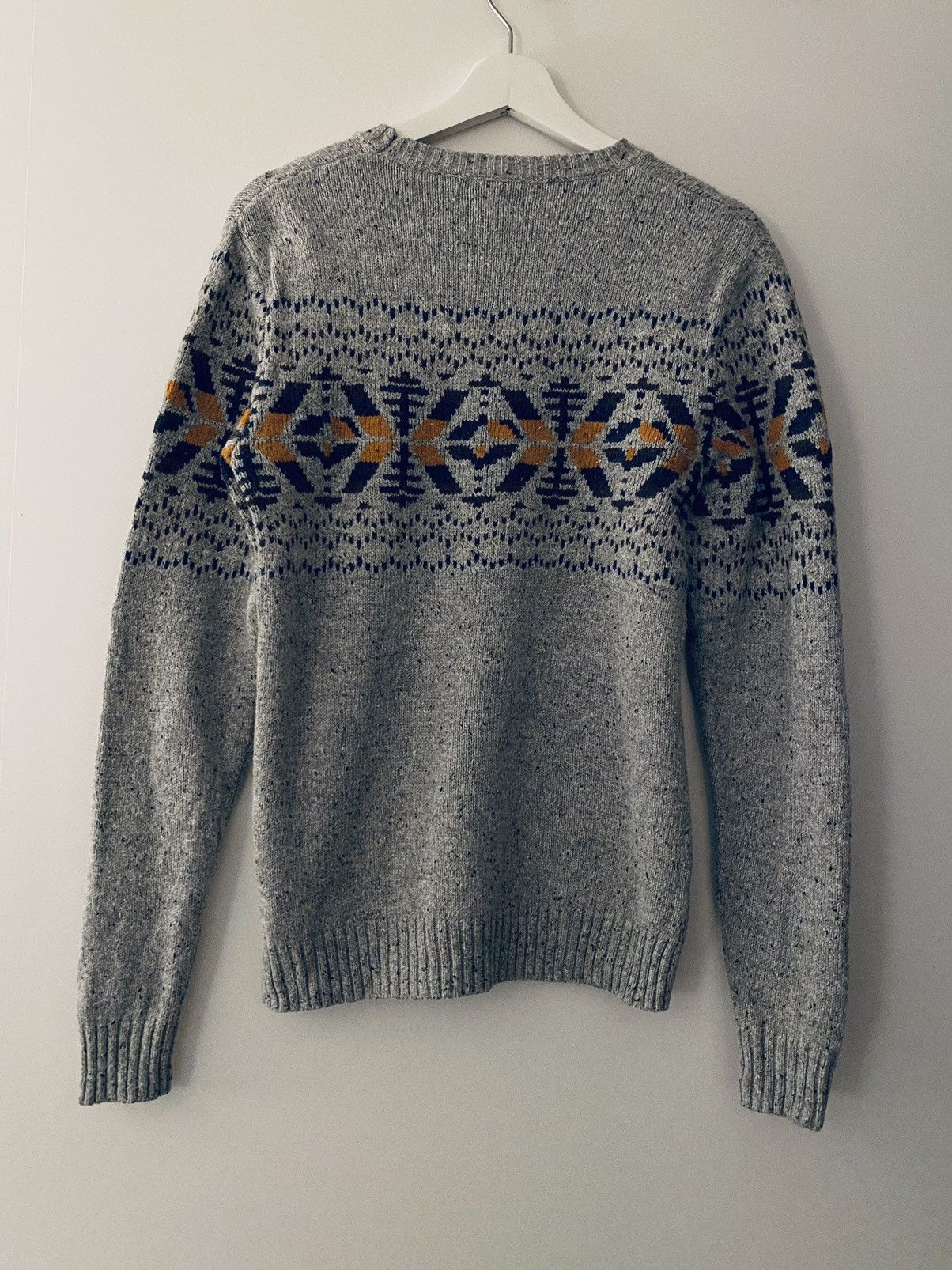 image of Rw Co Rw & Co. Crewneck Sweater (Grey-Multi, Xs) in Blue, Men's