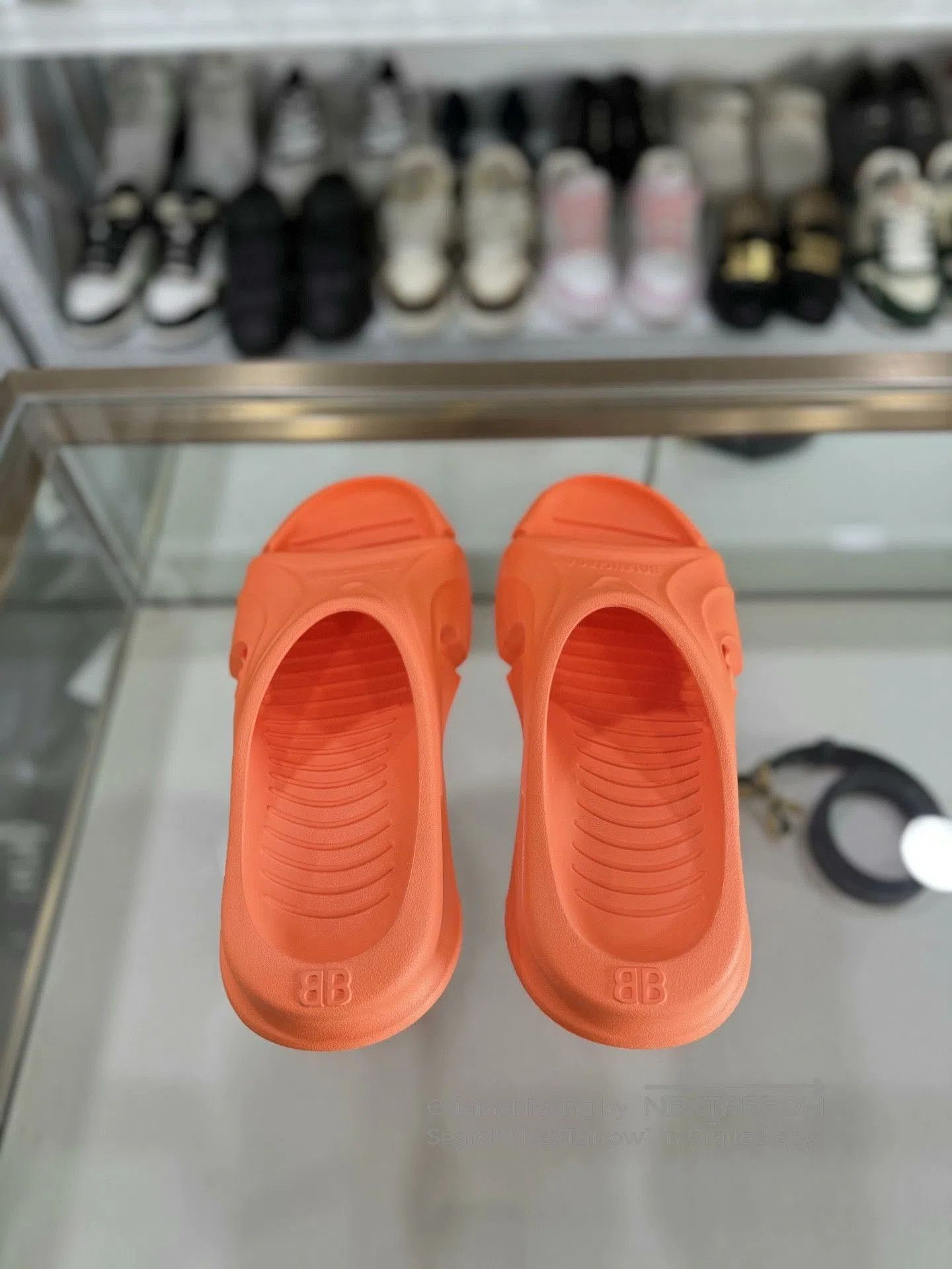 Balenciaga Balenciaga Men's Orange Slippers Size 40. Size US 7 / EU 40 - 3 Thumbnail