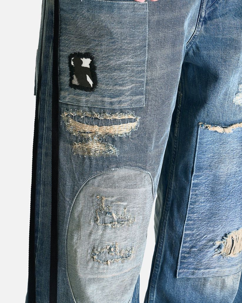 Ann Demeulemeester o1s1v1r1oon0825 Olan 5-Pockets High Comfort Trousers in Blue Size US 30 / EU 46 - 5 Thumbnail