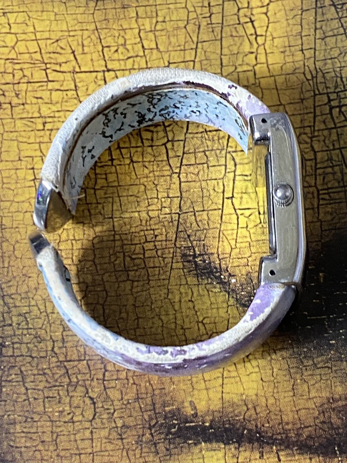 Japanese Brand × Jewelry × Vintage Art Watch Quartz Wide Bracelet Iridescent Size ONE SIZE - 6 Thumbnail