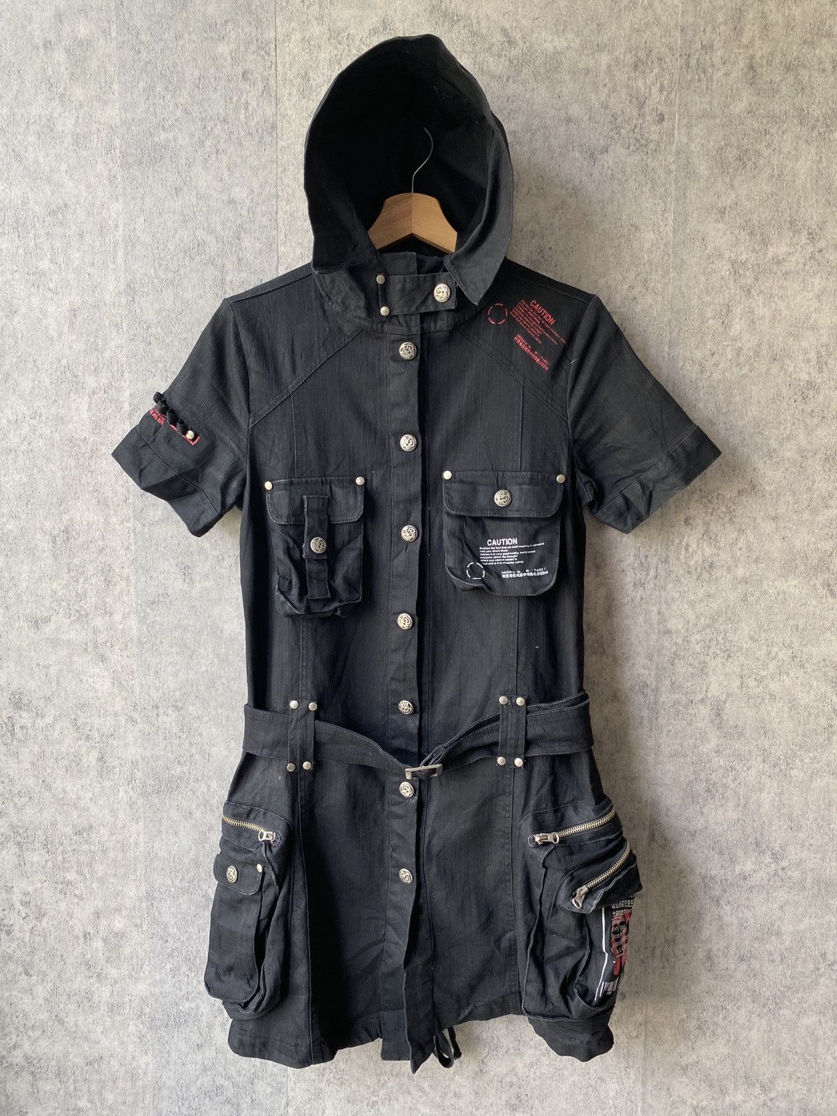 Seditionaries Punk Gothic Design Tactical Bondage Hoodie Jacket Size US S / EU 44-46 / 1 - 4 Thumbnail