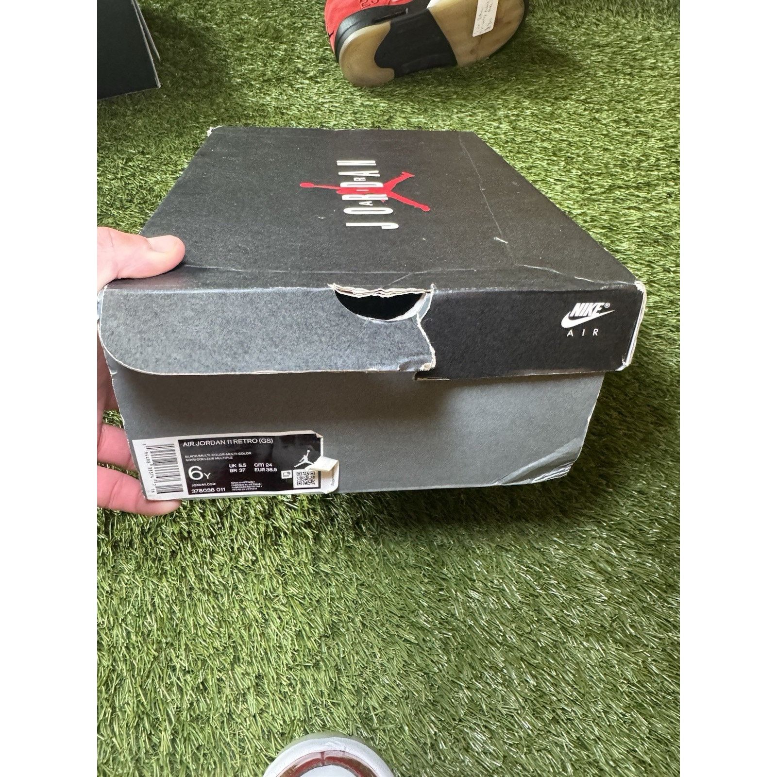 Jordan Brand Jordan Air Jordan 11 Cherry Red Men’s Mid-Top Sneaker Size US 8.5 / EU 41-42 - 7 Thumbnail