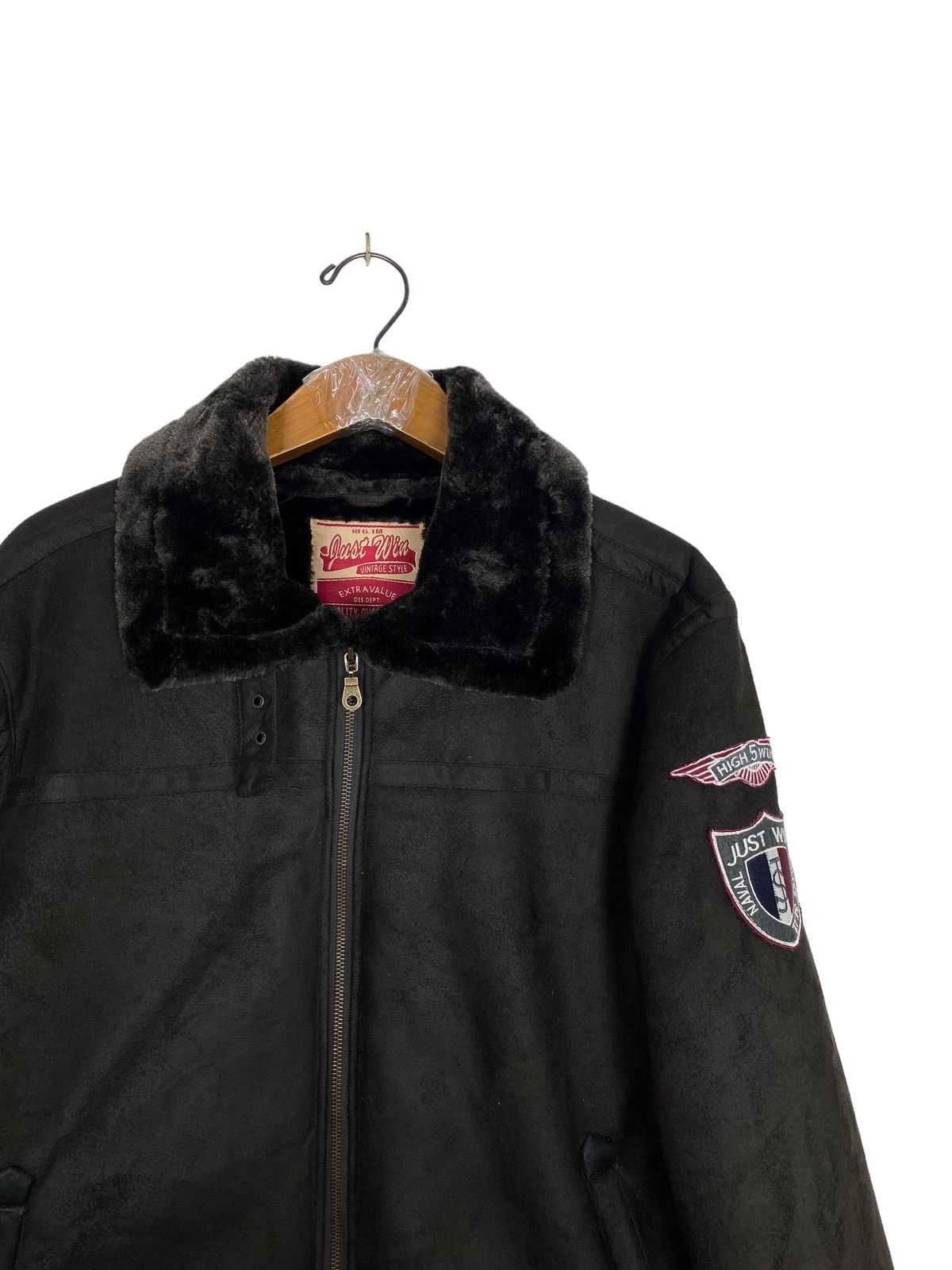 Japanese Brand Rare‼️ Shearling Jacket Just Win Size US M / EU 48-50 / 2 - 5 Thumbnail