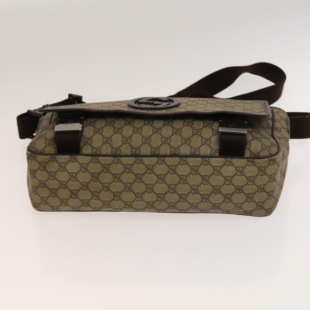 Gucci GUCCI GG Supreme Shoulder Bag Pvc Beige Silver Size ONE SIZE - 10 Thumbnail