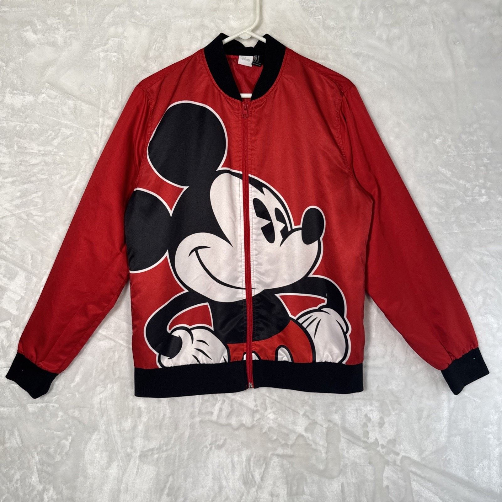 Disney Mickey Mouse Jacket Women/Men Medium Red Zip