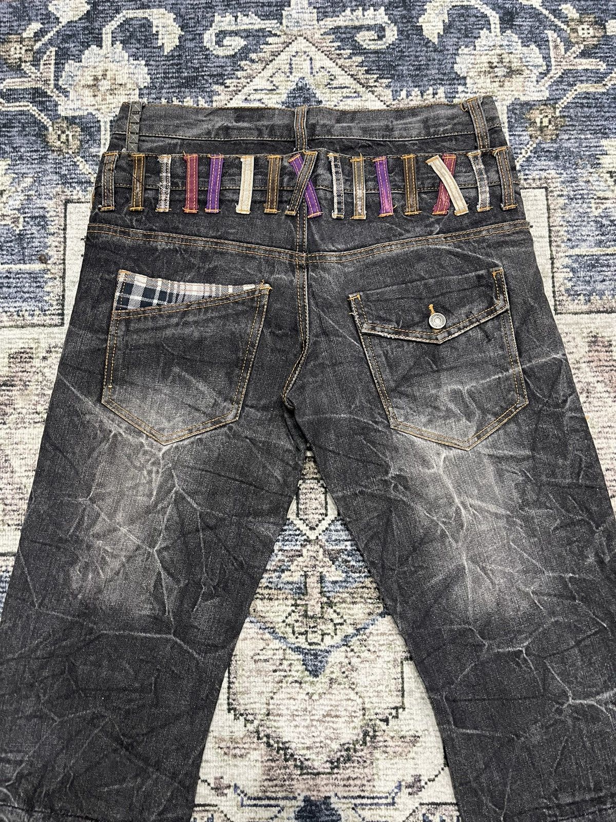 If Six Was Nine × Vintage Vintage BARCEDOS Exchange 3/4 Cropped Acid Wash Denim Pants Size US 32 / EU 48 - 10 Thumbnail