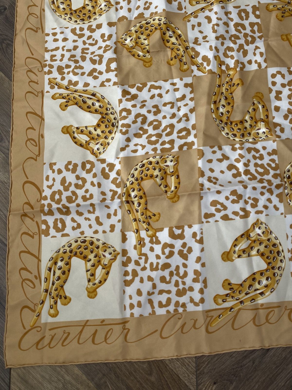Cartier Vintage Cartier Silk Scarf Panther Size ONE SIZE - 6 Thumbnail