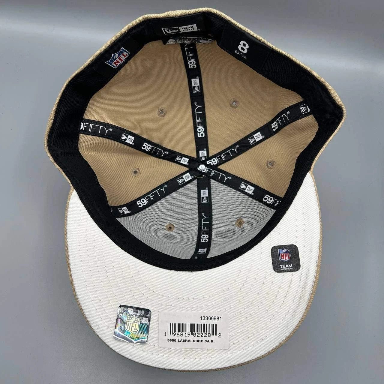 New Era Las Vegas Raiders Hat Men 8 Brown Embroidered Fitted Cap New Size ONE SIZE - 3 Thumbnail