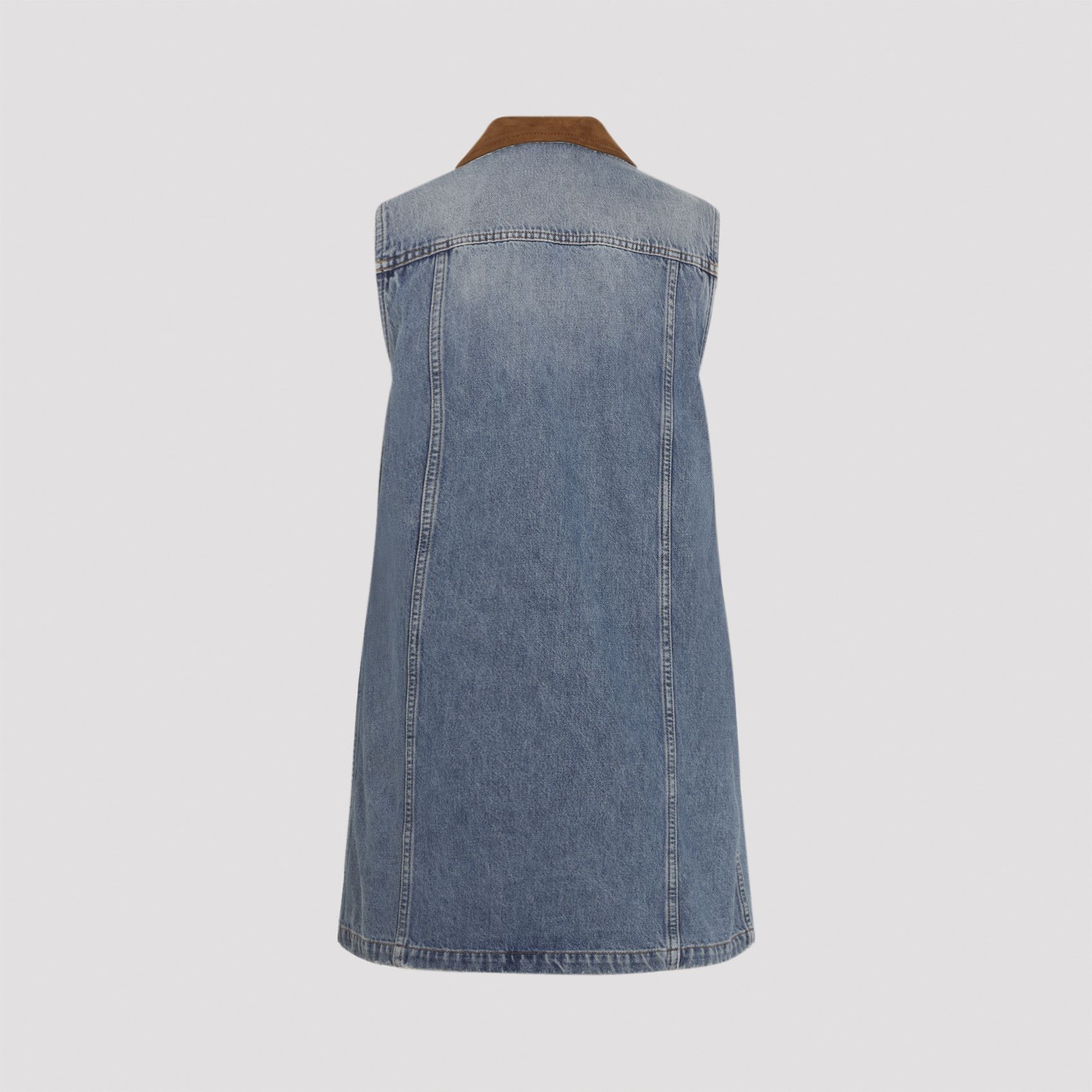 Versace Versace Denim Stone Wash Dress Size S / US 4 / IT 40 - 1 Thumbnail