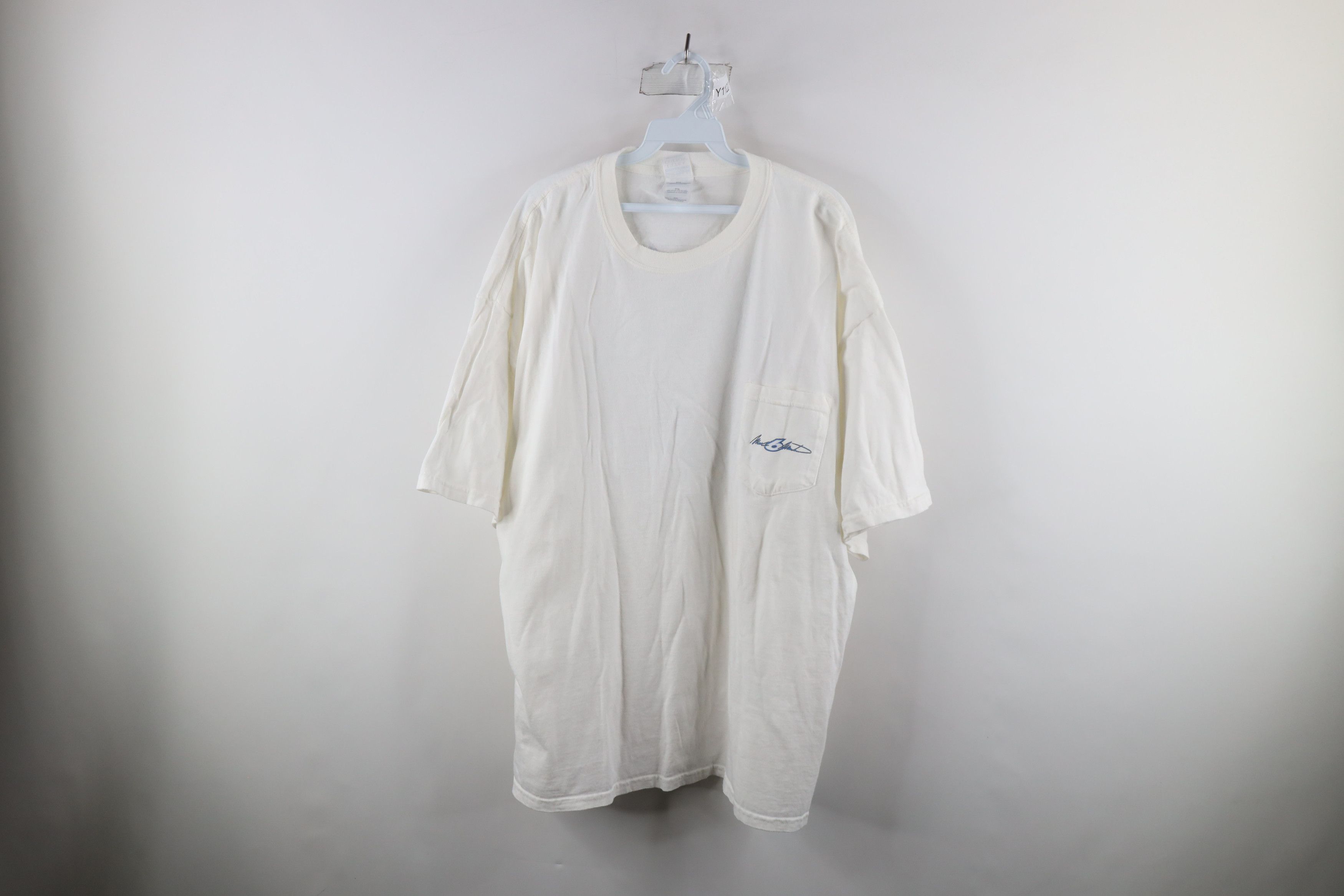 Vintage Vintage 90s NASCAR Out Mark Martin Racing Pocket T-Shirt Size US XXL / EU 58 / 5 - 1 Thumbnail