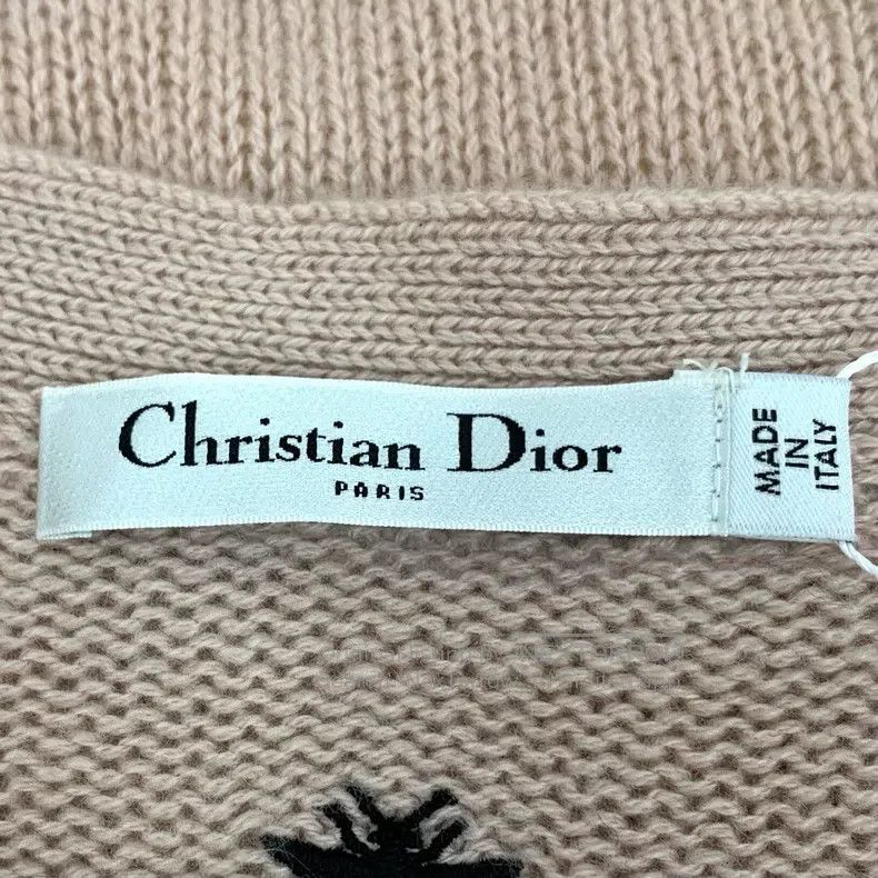 Dior Dior Oat-coloured cashmere lace-on long-sleeved knitted ca Size XS / US 0-2 / IT 36-38 - 5 Thumbnail