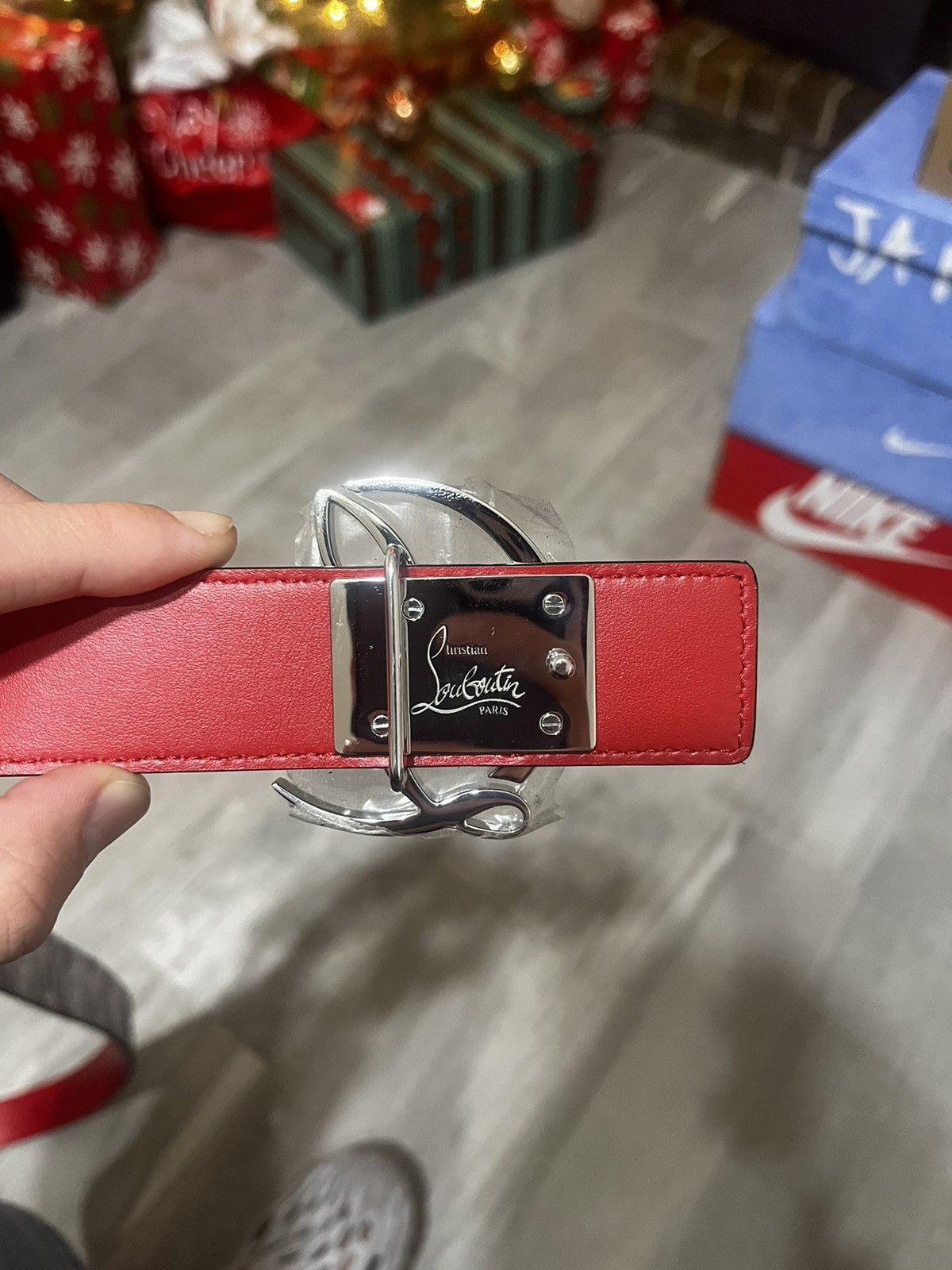 Christian Louboutin Louboutin CL Logo Belt 80cm | 32” Monogram CL Size ONE SIZE - 4 Thumbnail