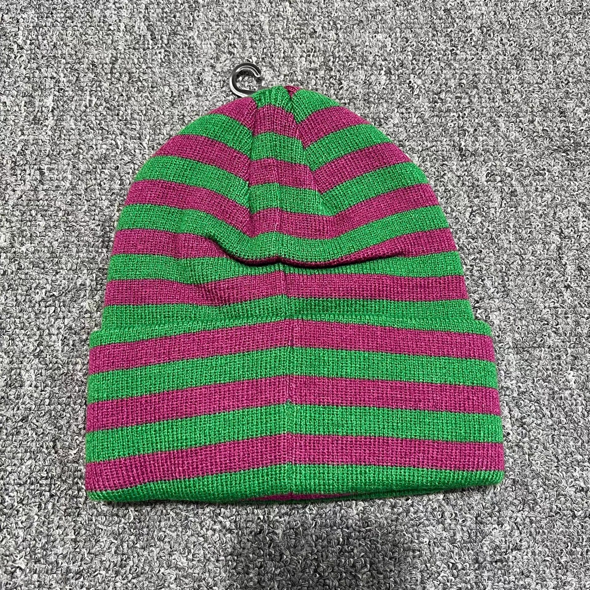 Stussy Stussy Color Block Striped Embroidered Knit Beanie Q7 Size ONE SIZE - 3 Thumbnail
