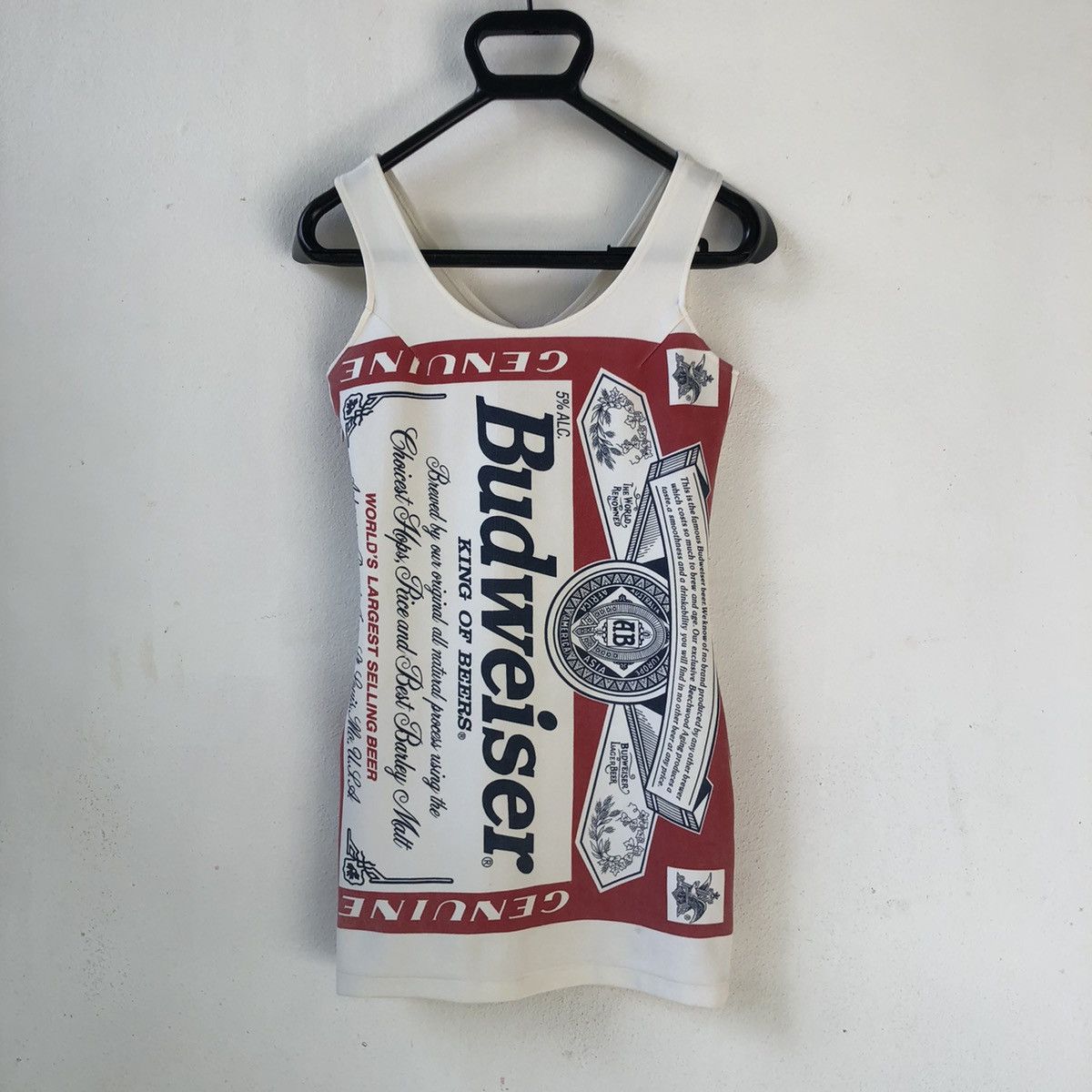 Vintage vintage BUDWEISER mini dress Size S / US 4 / IT 40 - 9 Thumbnail