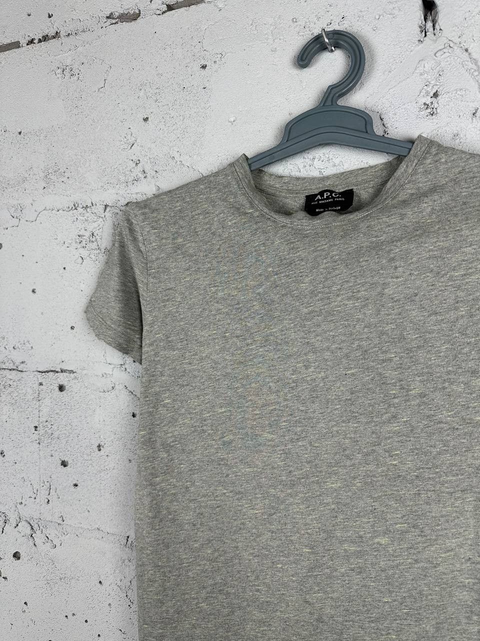 A.P.C. APC Basic Grey/Green T Shirt Size S Size US S / EU 44-46 / 1 - 3 Thumbnail
