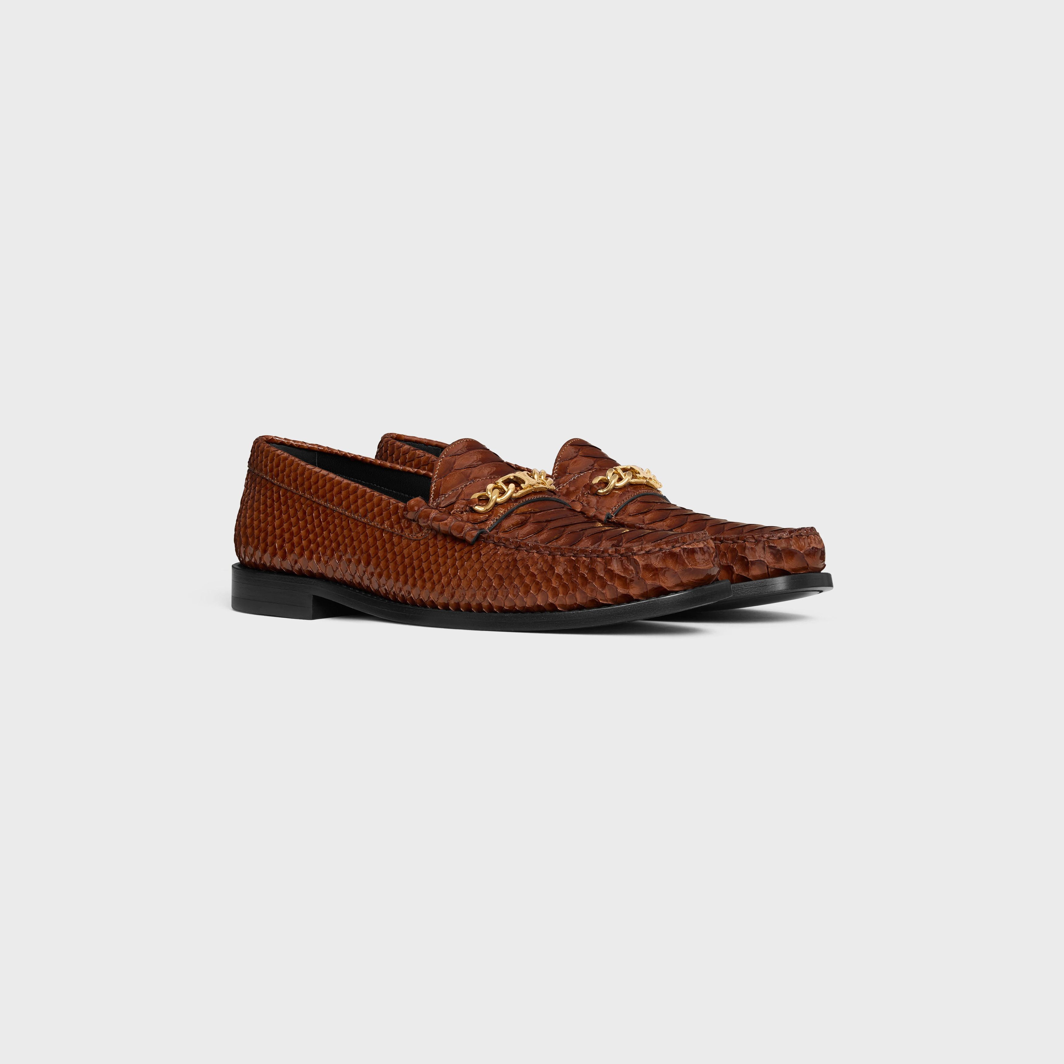 Celine o1bcso1str0625 357784612C Chain Loafers in Teck Size US 8 / IT 38 - 2 Thumbnail