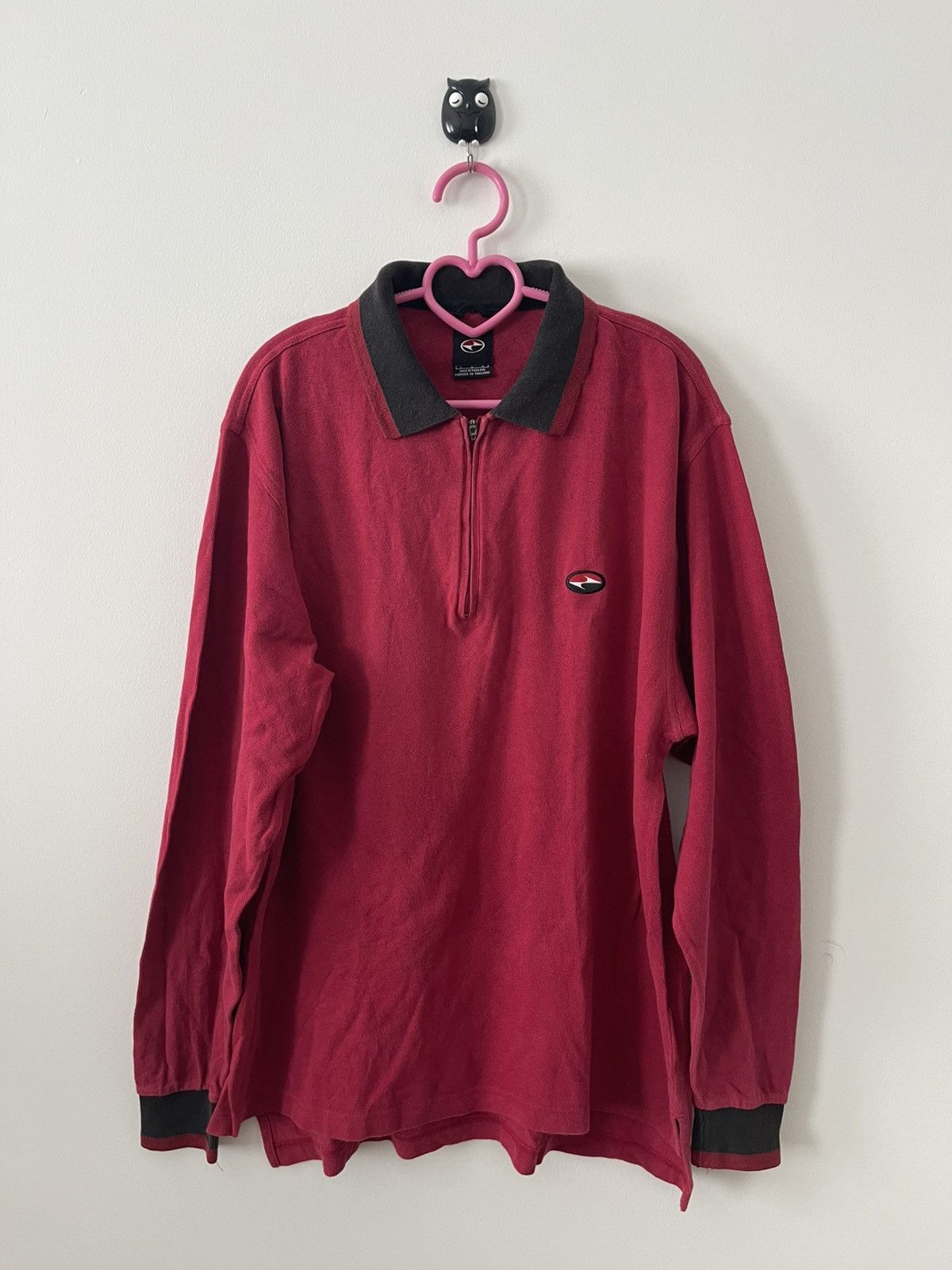 Nike Rare Vintage NIKE Long Sleeve Polo Shirt Size US L / EU 52-54 / 3 - 1 Thumbnail
