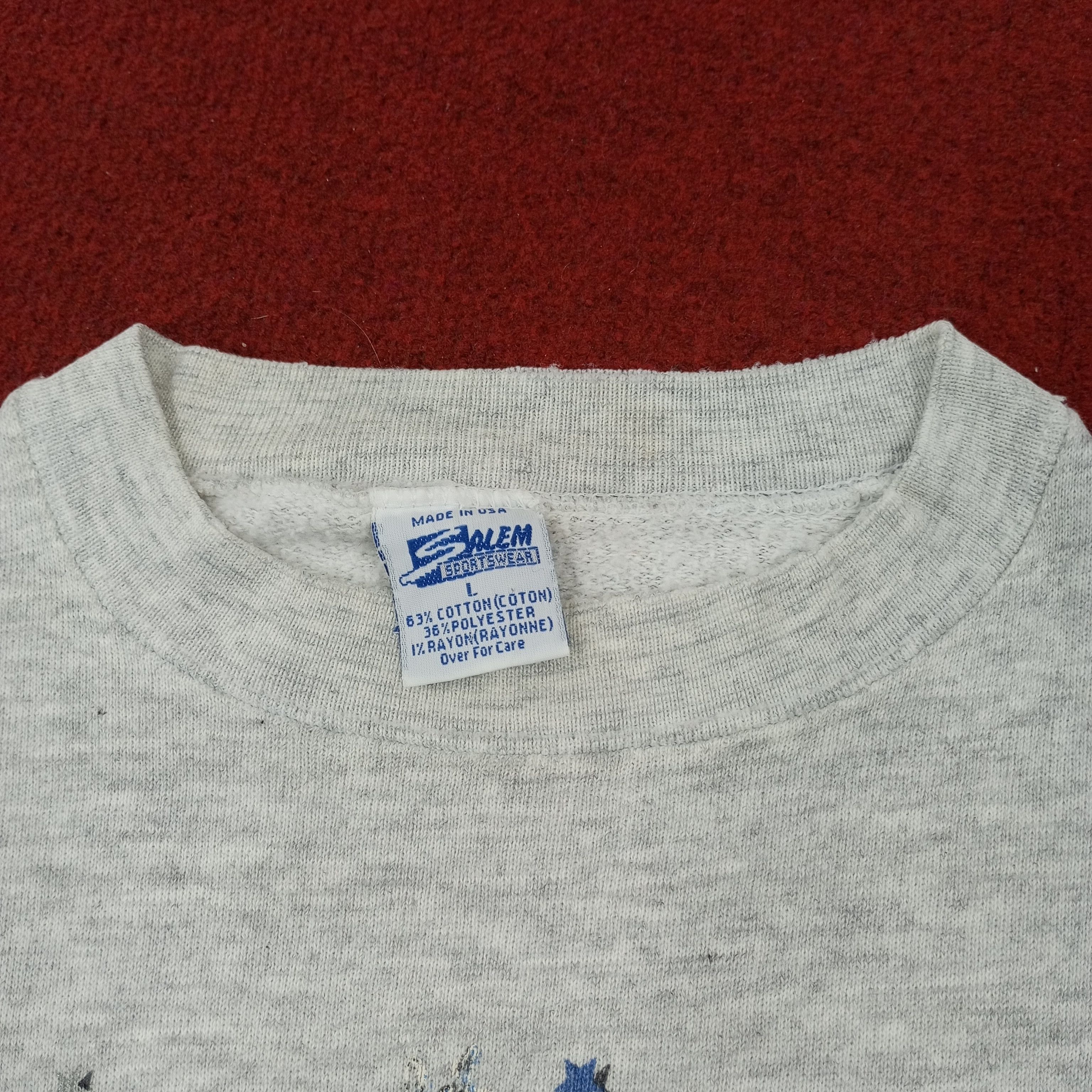 NBA × Salem Sportswear × Vintage Shaquille Orlando Magic Basketball Team Vintage Sweatshirt Size US M / EU 48-50 / 2 - 5 Thumbnail