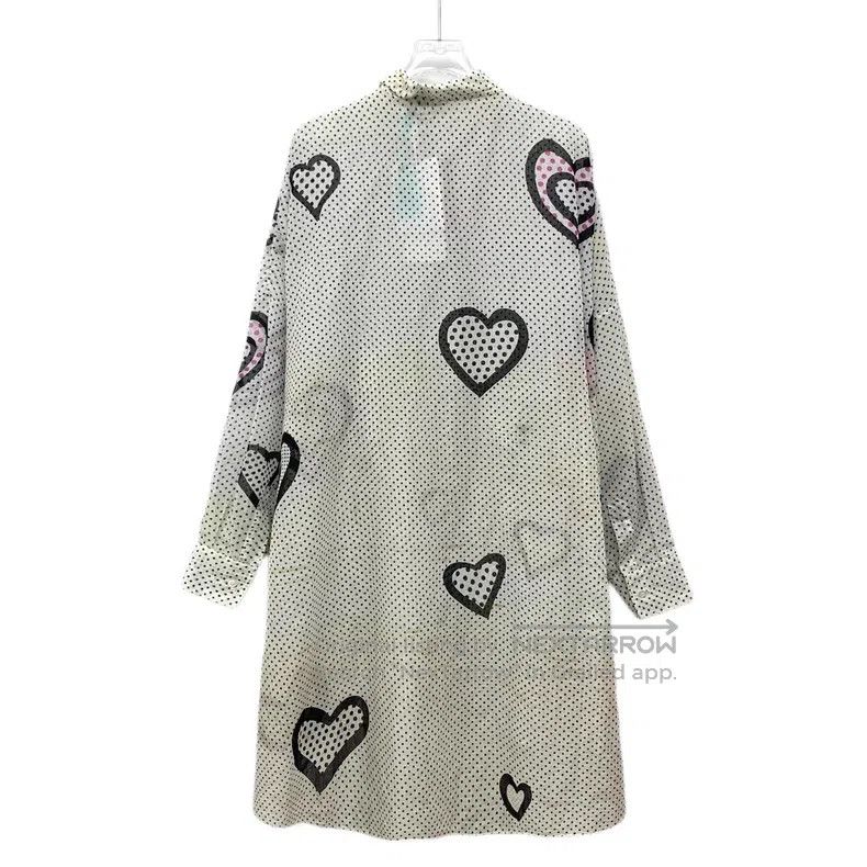 Dior Dior Colour-blocked polka dot love print cotton lapel sing Size XS / US 0-2 / IT 36-38 - 2 Thumbnail