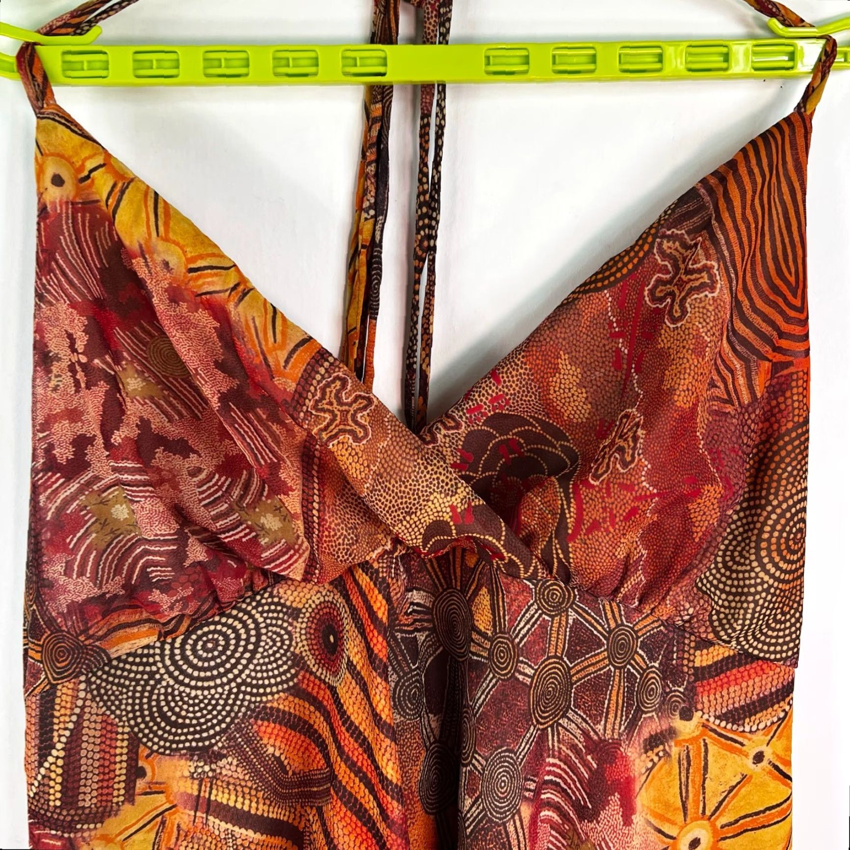 Vintage VINTAGE Ashley Stewart Womens Top Shirt? Tube Top? Floral Print Brown Size 22/24 Purple 1990s Casual Mens? Ladies? Wait. Size 3XL / US 20-22 - 2 Thumbnail