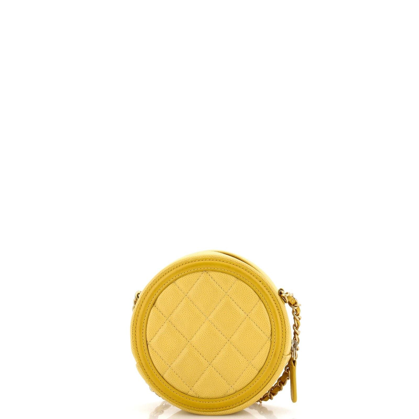 Chanel Filigree Round Clutch with Chain Quilted Caviar Mini Size ONE SIZE - 4 Thumbnail