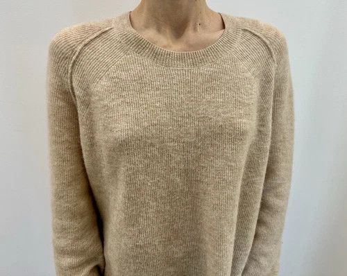 Acne Studios Acne Studios Womens Fn Wn Knit Alpaca Wool Jumper Beige Size S / US 4 / IT 40 - 6 Thumbnail