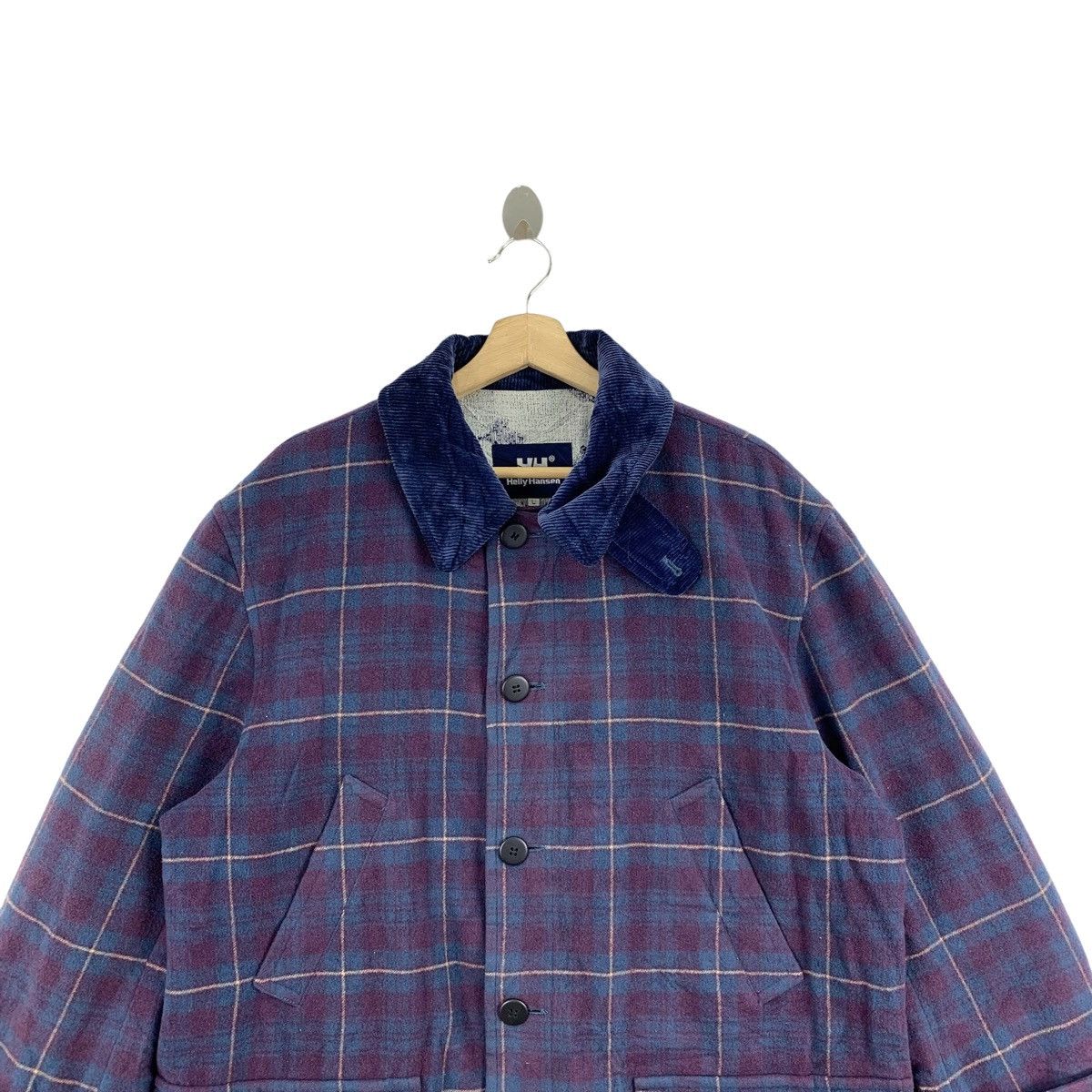Helly Hansen Vintage HELLY HANSEN Outdoor Checkered Wool Coat Jacket Size US M / EU 48-50 / 2 - 5 Thumbnail