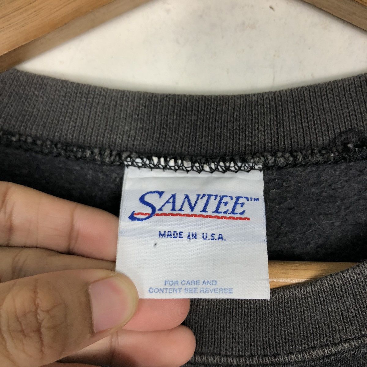 Japanese Brand 🔥Vintage Sweatshirt Santee Big Logo Design Made in USA Size US S / EU 44-46 / 1 - 12 Thumbnail