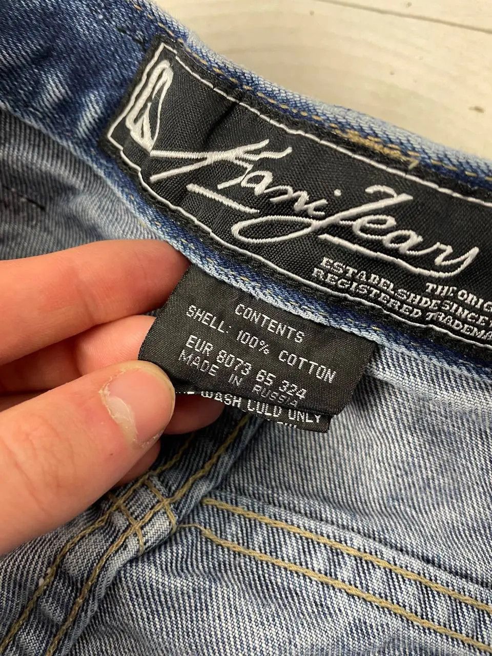 Karl Kani Vintage Karl Kani Denim Baggy Jeans Rap Big Logo 90s Size US 32 / EU 48 - 14 Thumbnail