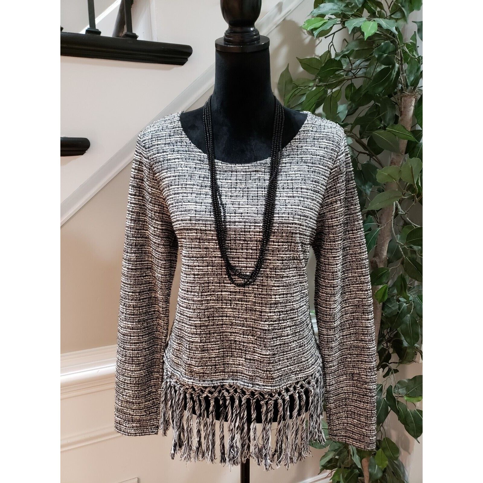 Other Cato Polyester Round Neck Long Sleeve Top Blouse Medium Size M / US 6-8 / IT 42-44 - 1 Thumbnail