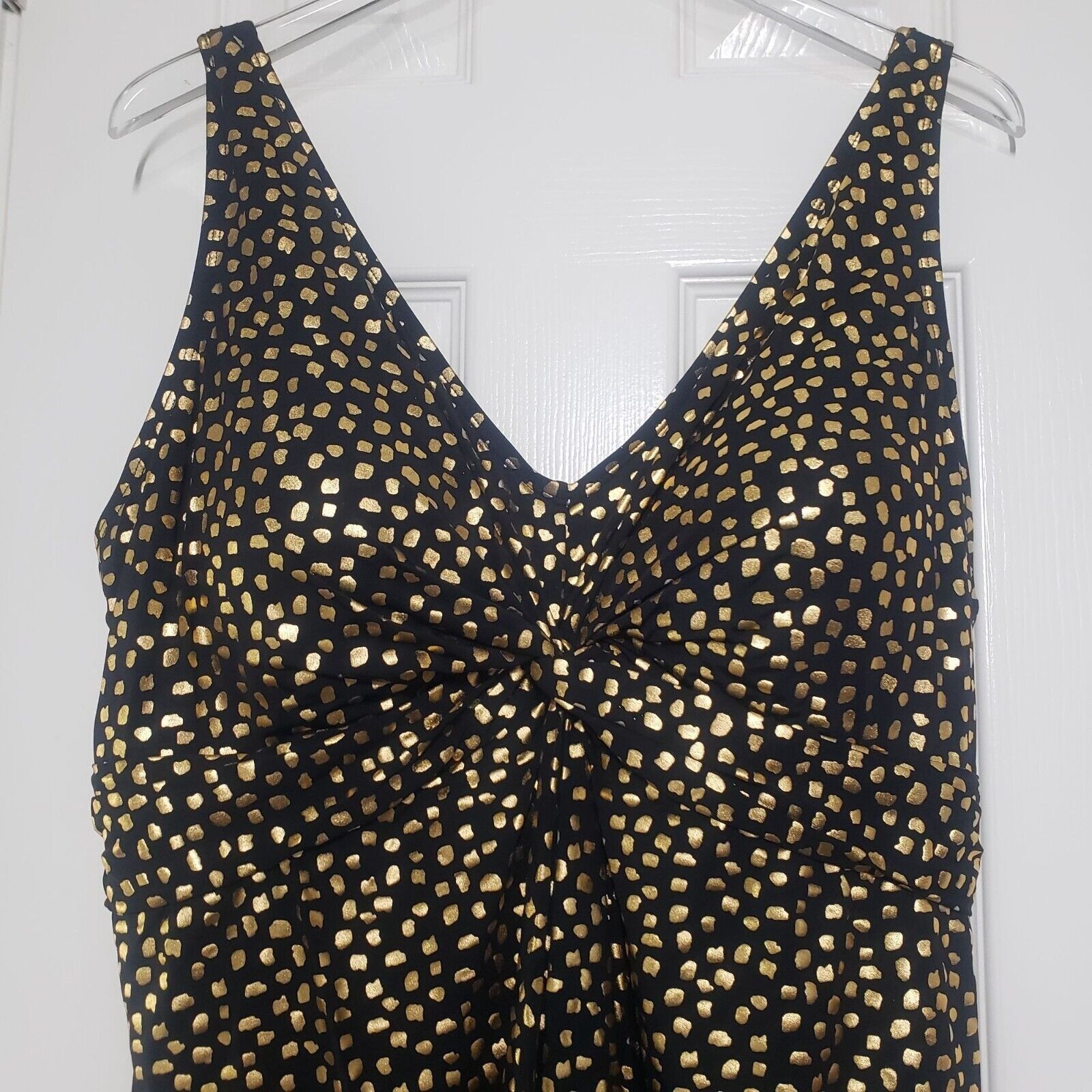Designer Swim 365 Skirted Swim Dress Womens Size 24 Black Gold Size 4XL / US 24-26 - 3 Thumbnail