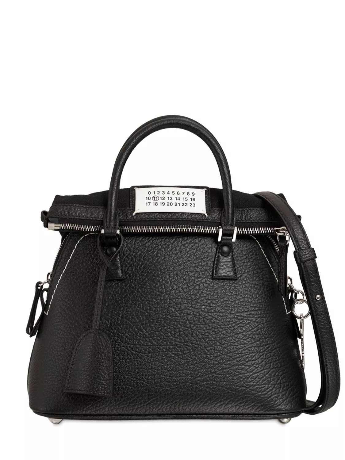 Maison Margiela Margiela 5AC Classique Mini Black Leather Top Handle Size ONE SIZE - 1 Thumbnail