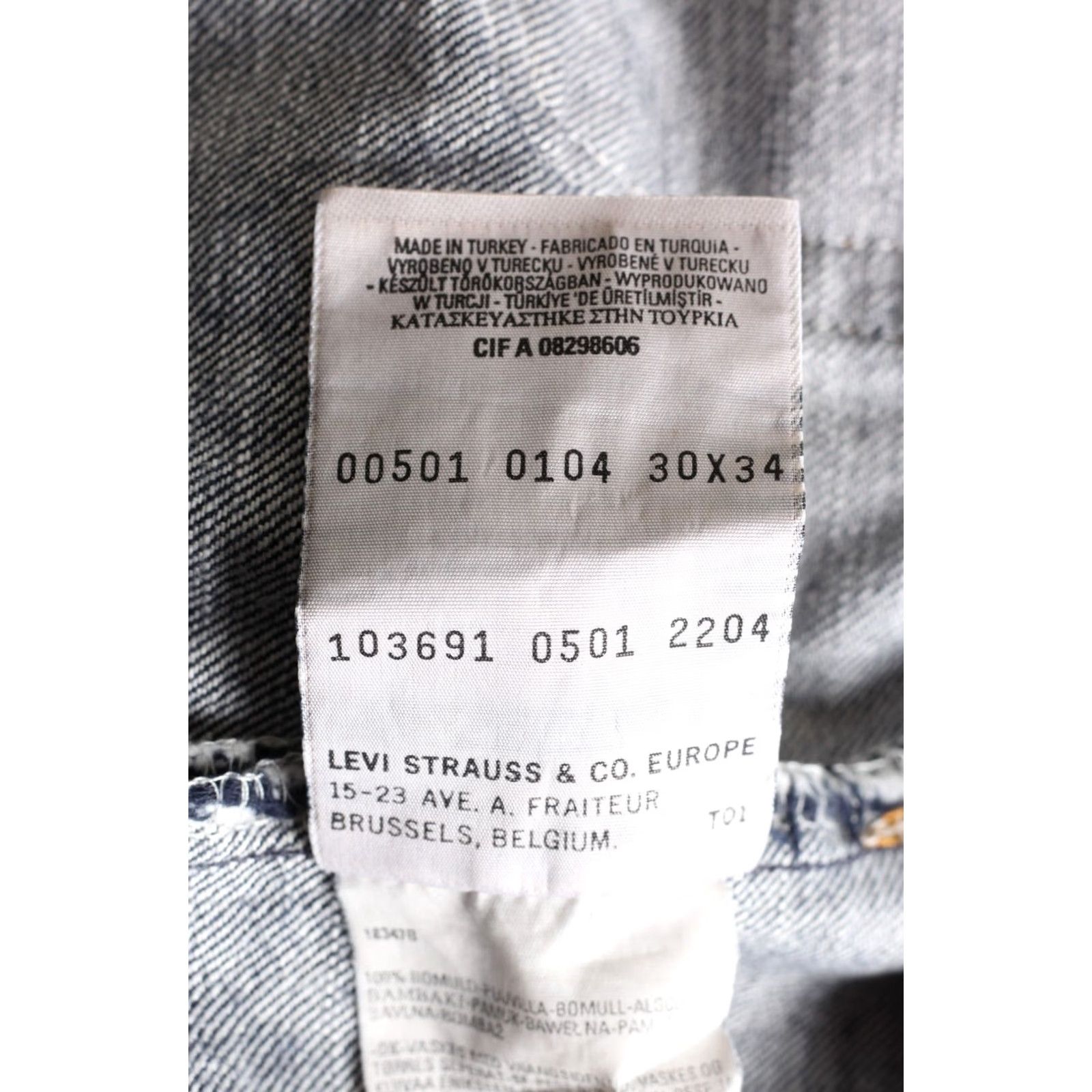 Levi's LEVI’S 501 Vintage Jeans Men W30 L34 Regular Straight Denim Blue 5-Pocket Size US 30 / EU 46 - 8 Thumbnail