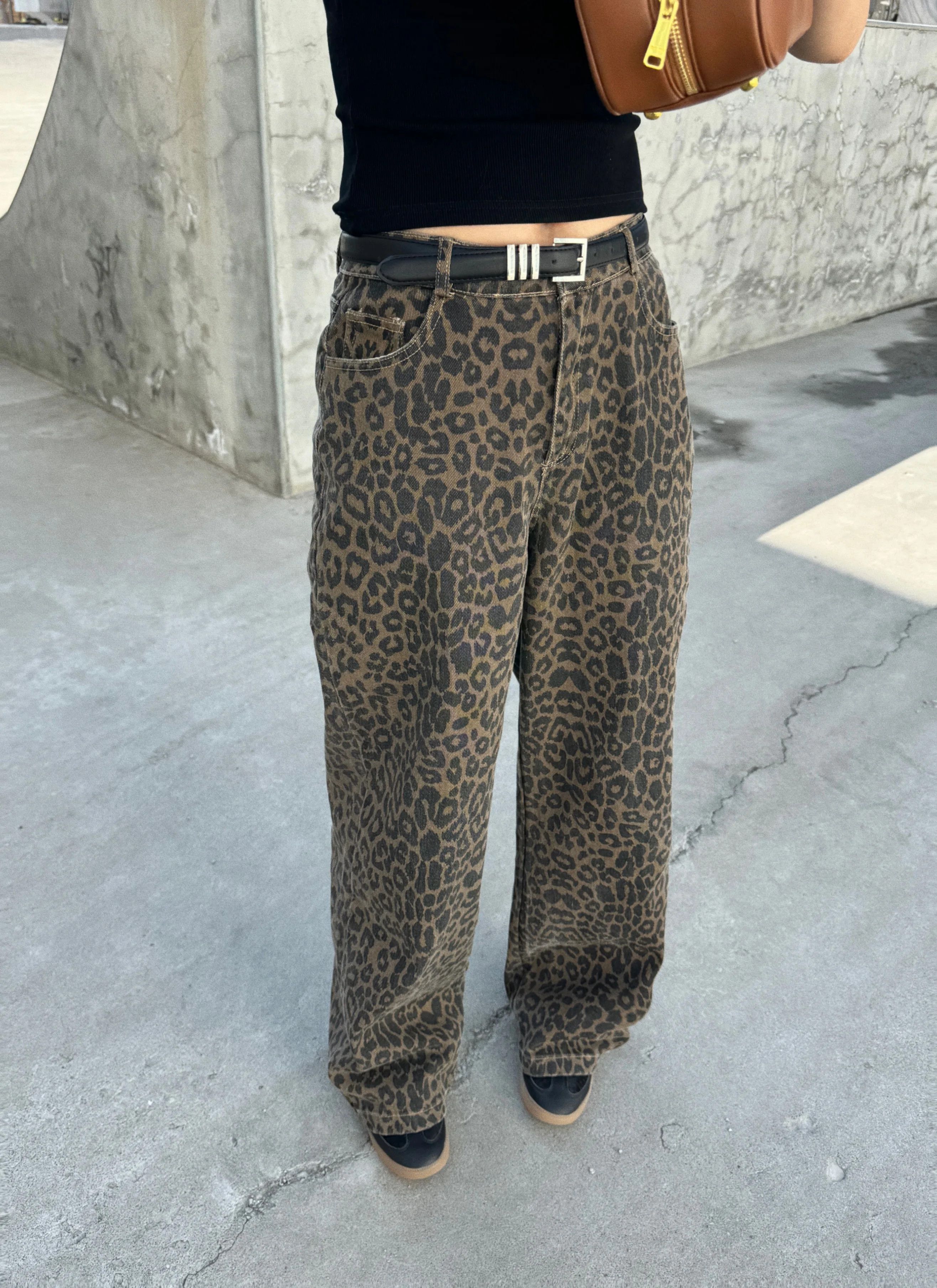 Japanese Brand × Jean Retro Leopard Denim Pants Size 33" - 5 Thumbnail