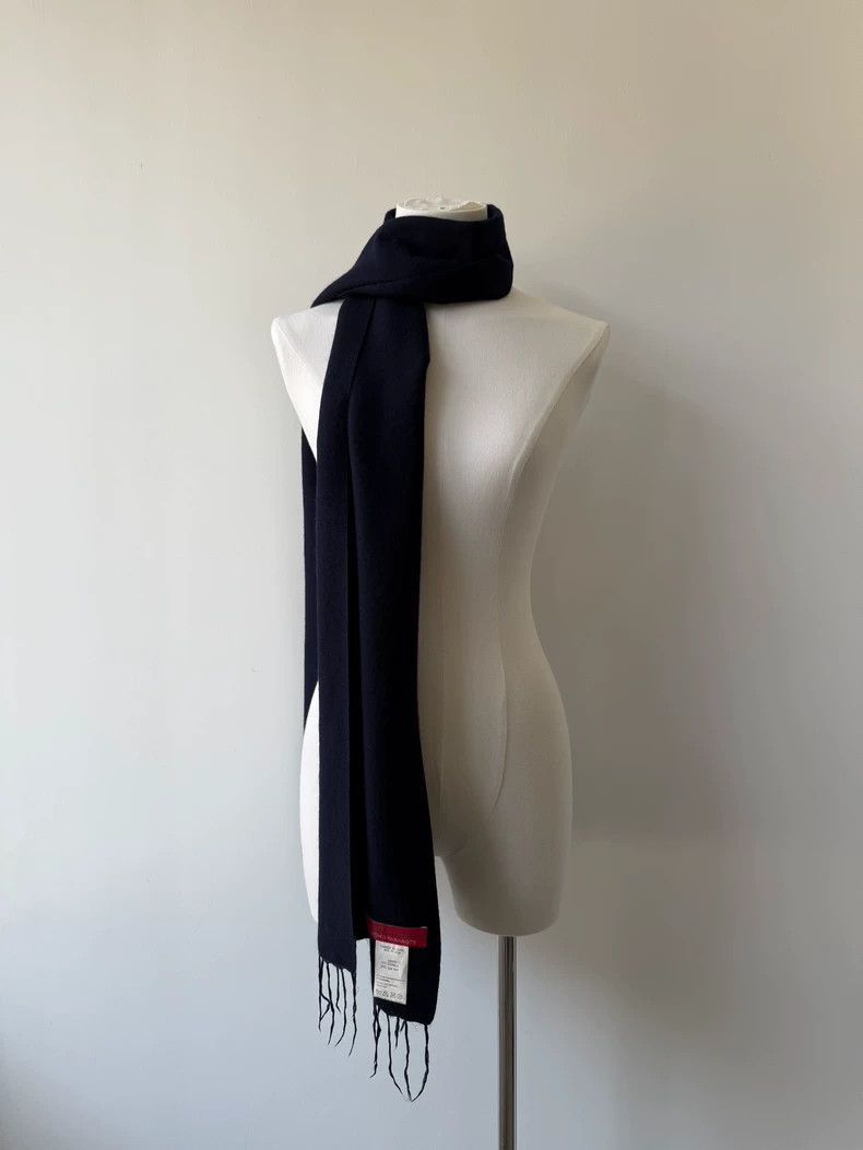 Yohji Yamamoto Yohji Yamamoto Yohji Yamamoto Cashmere Silk Fringe Scarf Size ONE SIZE - 3 Thumbnail