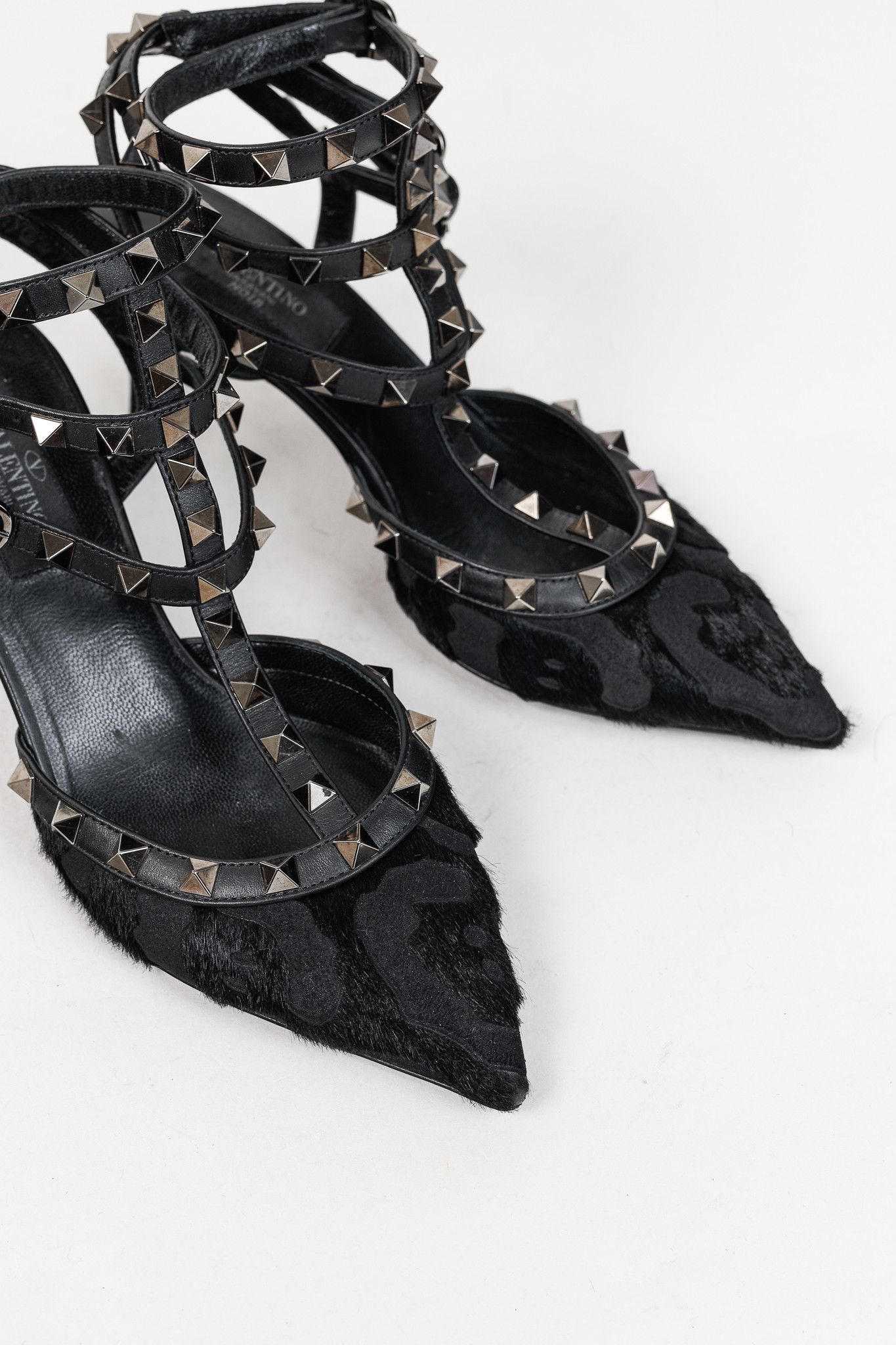 Valentino Valentino Garavani Rockstud Animal-Print Calf Hair Heels Size US 5.5 / IT 35.5 - 6 Thumbnail