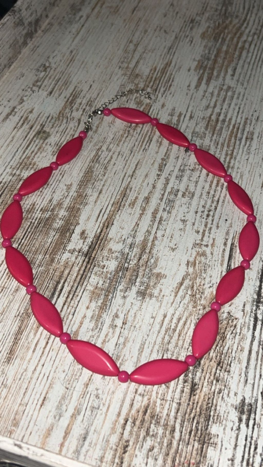 The Unbranded Brand Women's Unbranded Pink Beaded Necklace One Size Size ONE SIZE - 2 Thumbnail