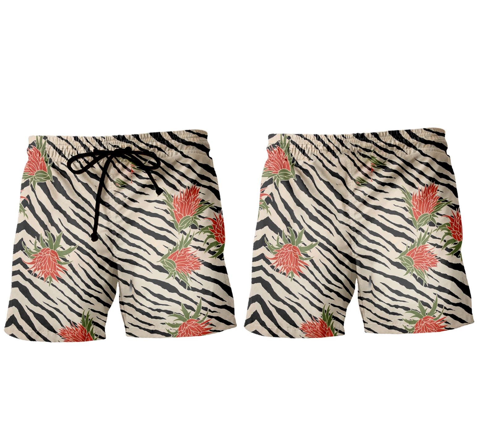 Designer Printed Swim Shorts – Men’s Essential Summer Short Size US 29 - 3 Thumbnail